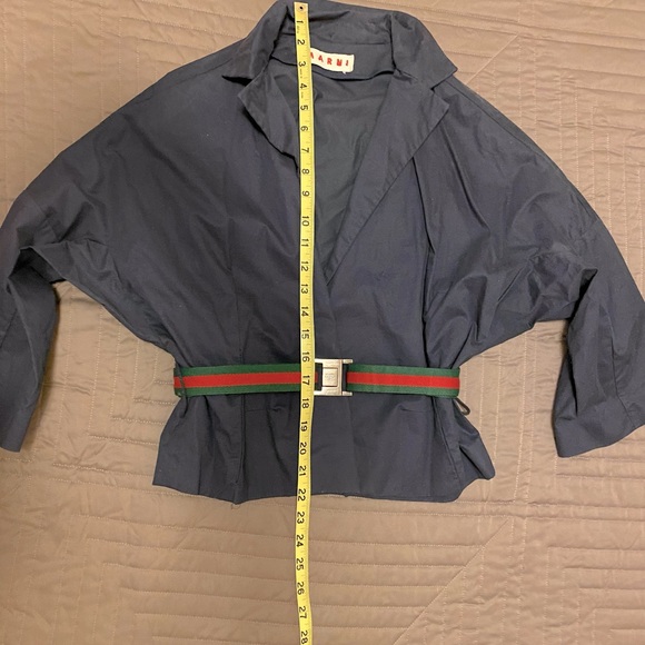 Marni $1 400 Open Front Dark Navy Jacket Gorgeous - Picture 10 of 14